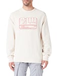 G-STAR RAW Men's RAW. Sweatshirt, Beige (ecru D23124-D364-159), L