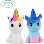 Squishies Pack 2 st Squishy Unicorn Leksaker Långsamt Stigande Doftande Squ