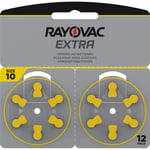 Rayovac Extra advanced Hörapparatsbatterier 10 gul 12 st