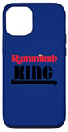 Coque pour iPhone 12/12 Pro Logo Rummikub King avec encre noire Royal Crown