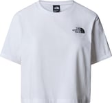 The North Face Women's Cropped Simple Dome T-Shirt TNF White, L