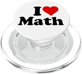 I Love Heart Math Mathematics PopSockets PopGrip for MagSafe