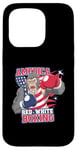 Coque pour iPhone 15 Pro America Red White Boxing Pride - Gorilla Boxing