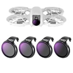 Neewer Lot de 4 filtres ND compatibles avec DJI Neo, Lot de 4 ND8 + ND16 + ND32 + ND64, Accessoires de Drone à densité Neutre, Verre Optique HD Fin Multicouche, FL-N22