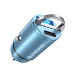 SYNCWIRE Chargeur Voiture USB C - [PD 45W & QC 45W] Tout Métal Mini Prise Allume Cigare USBC Rapide pour iPhone 15 14 13 12 11 Pro Max XR X, Google Pixel 7/6 Pro, Samsung Galaxy S23/S22/S21, Bleu