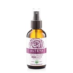 Alteya Organic Rose Water Spray 120ml Glass - Pure Organic Rosa Damascena (Damask Rose) Hydrolat - USDA Certified Organic - Face Toner, Revitalizing Body, Condition Hair & Scalp