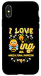 iPhone X/XS I Love Beeing An Agricultural Inspector Bee Lover Profession Case