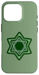 iPhone 16 Pro Green Star of David for Hanukkah | Am Yisrael Chai Case