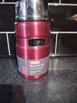 Thermos Stainless King Food Flask Hot And Cold For Soup Coffee 710ml Raspberry