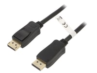 Cable DisplayPort 1.2 male des deux cotes 3m - noir