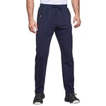 JustSun Jogging Homme Survetement Pantalons de Sport Homme Sportswear Training Bas Jogging Coton Running Jogger Pant Bleu XL