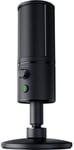 Seiren X - Microphone À Condensateur Usb Pour Le Streaming (Microphone Avec Support De Choc, Directivité Supercardioïde, Pas De Latence, Bouton De Sourdine, Connexion Pour Casque) Noir