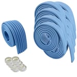 HIMRY Universel Rouleau de Mousse, 2000cm x 80mm, Epaissir Mousse Antichoc Sécurité pour Bébé Kits, Enfants sécurité Anti-Crash, Tout Usage sécurité de bébé Protecteur. 10x2m, Bleu, KXD7002 Blue