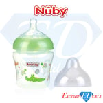 Nuby Baby Feeding Bottle 180ml/270ml Slow Flow Suitable Age 0m+ BPA Free