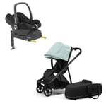 Thule, Kombi-/Duovogn, Shine inkl. Maxi-Cosi CabrioFix &amp; Base - Alaska Blue/Black