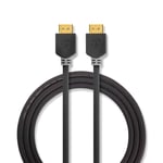 Nedis High Speed ​​​​HDMI-kabel med Ethernet - Antrasitt