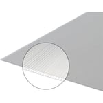 Plaque polycarbonate alvéolaire 4mm - L: 50 cm - l: 105 cm - Translucide