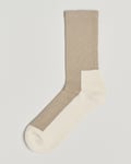 Sweyd Two Tone Cotton Socks Sand/Off White