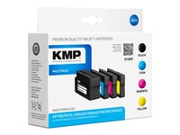 Kmp Multipack H100v - 4-Pack - Svart, Gul, Cyan, Magenta - Kompatibel - Bläckpatron (Alternativ För: Hp 950Xl, Hp 951Xl, Hp Cn045ae, Hp Cn046ae, Hp Cn047ae, Hp Cn048ae) - För Hp Officejet Pro 251, 276, 8100, 8600, 8600 N911, 8610, 8615, 8616, 8620,