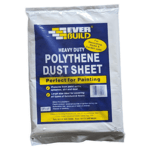 Polythene Dust Sheets 12' x 9' | Heavy Duty Painting Tarpaulin for Dust & Splash