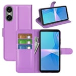 Sony Xperia 10 Vi      Pu Wallet Case    [Purple]