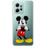 ERT GROUP mobile phone case for Xiaomi REDMI NOTE 12 4G original and officially Licensed Disney pattern Mickey 053 optimally adapted to the shape of the mobile phone, partially transparent