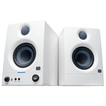 PreSonus Eris 3.5BT Gen 2 in White, Studio Monitor Speakers with Bluetooth, Pair, 3.5 Inch, 2-Way, Powered Desktop Speakers for Multimedia, Gaming, Studio-Quality Music Production, 50W Power