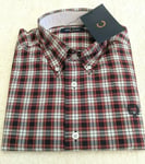 New BNWT Men's Fred Perry Micro Checked Shirt - Small - £39.95 & Free Post
