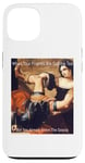 Coque pour iPhone 13 Drôle Femme Rage Peinture Spill the Tea Gossip Art Meme