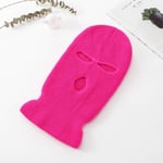 Neon Pink Balaclava Ski maski Robber cap pinkki