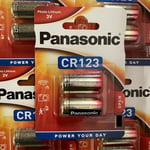 2 x PANASONIC CR123A 3V LITHIUM PHOTO BATTERY 123 CR123 DL123 CR17345 CAMERA