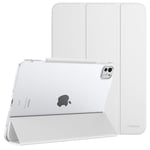 MoKo Coque pour iPad Pro 13 Pouces M4 2024 (7e Gén), Étui Ultra-Mince avec Coque Arrière en PC Dur Translucide pour iPad Pro 2024 Modèle (A2925/ A2926/A3007), Supporte Apple Pencil Pro, Blanc