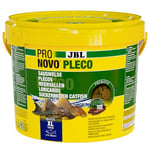 JBL PRONOVO PLECO WAFER, Comprimés Alimentaires avec part de Bois pour Locaridés Herbivores de 15-40 cm, Aliment pour Poissons, taille XL, 5,5 L