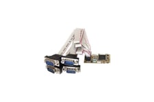 StarTech.com 4 Port RS232 Mini PCI Express Serial Card w/ 16650 UART (MPEX4S552) - seriel adapter - Mini PCI Express - RS-232 x 4