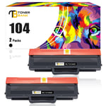 2 Toner Cartridge For Samsung ML-1660 ML-1665 SCX-3205 SCX-3205W MLT-D1042S