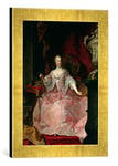 Kunst für Alle 'Image encadrée de Martin II Mytens Empress Maria Theresa (1717–80) 1744, d'art dans Le Cadre de Haute qualité Photos Fait Main, 30 x 40 cm, Or Raya