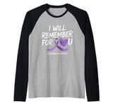 I Will Remember For You Alzheimer's Awareness Raglan Baseball Tee