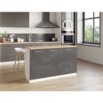 Easy Cuisine - Ilot Central de Cuisine Solo 140 Anthracite