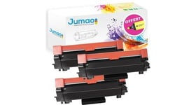 3 toner compatibles pour brother mfc-l2710dn l2710dw l2730dw l2750dw, type jumao noir