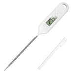 Thermomètre de cuisine numérique - Thermomètre à viande - Thermomètre de cuisson avec longue sonde - Écran LCD - Thermomètre de cuisson pour la cuisine, le barbecue, le barbecue, l'alimentation de