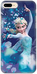 ERT GROUP Coque de téléphone Portable pour Apple Iphone 7 Plus/ 8 Plus Original et sous Licence Officielle Disney Motif Elsa 011 Parfaitement adapté à la Forme du téléphone Portable, Coque en TPU