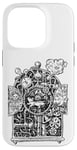 Coque pour iPhone 14 Pro Steampunk Dessin Hickory Dock Souris de course à pied