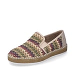 Rieker Femme L7873 Mocassin, Multicolore, 38 EU