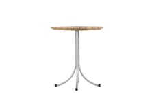 Holmsund Cafébord 65 cm - Natur/Silver Brun Venture Home