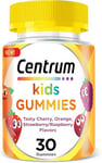 Centrum Multivitamins for Kids, 30 Chewable Multigummies, including Vitamin C, D, and Orange & Mixed Berry Flavor (Packaging may vary)