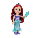 Disney Princesse - Poupée 38cm Ariel La Petite Sirène - Licence Officielle Disney - Collection Mon Amie Princesse - Robe Effets Argentés Et Brosse Incluse - Poupées à Collectionner - Dès 3 Ans