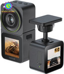 Action Camera 4K 20MP, Dual Use Action Camera and Dash Cam, Waterproof, EIS Stab