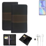 Phone Case + earphones for Tecno Spark 10 Pro Wallet Cover Bookstyle protective