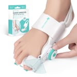 TENICORE Orthese Hallux Valgus Corrective Hallux Valgus Correction Redresseur Separateur D'orteil Orthopédique Coussinet Intérieur en Silicone et Sangle de Talon Antidérapante Orteils 1pce