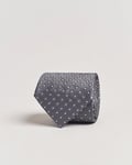 Giorgio Armani Jacquard Dot Silk Tie Steel Grey